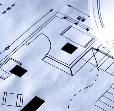 A close up of a plan print in black and white